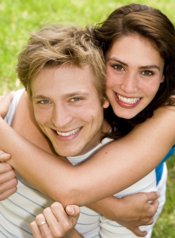 happy young couple honeymoon