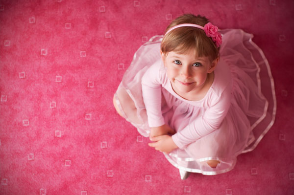 Little girl ballerina