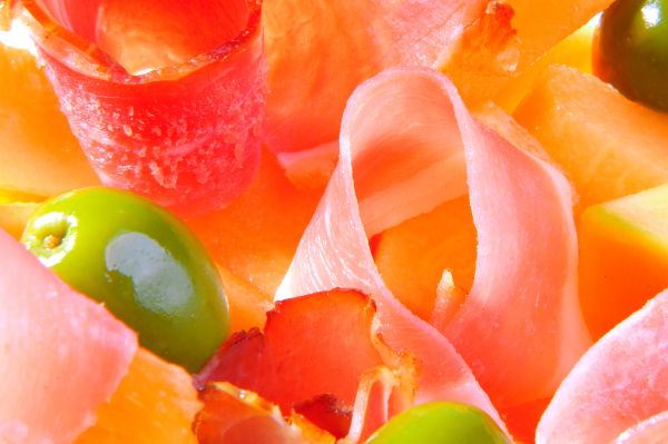 Proscuitto melon salad