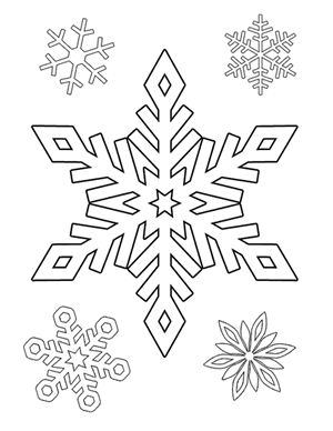 Snowflake Coloring on Christmas Coloring Sheets Santa Claus Elf Snowflakes Reindeer