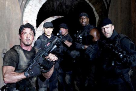 The cast of The Expendables
