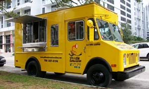 Yellow submarine food truck