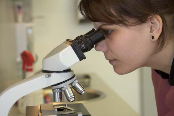 Woman in a lab