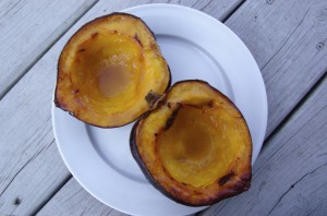 baked acorn squash bowls