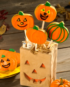 Pumpkin Cookie Pops