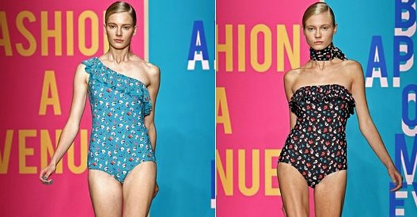 dkny swimsuits nyfw