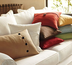 Pottery Barn's Textured Linen Pillow Covers