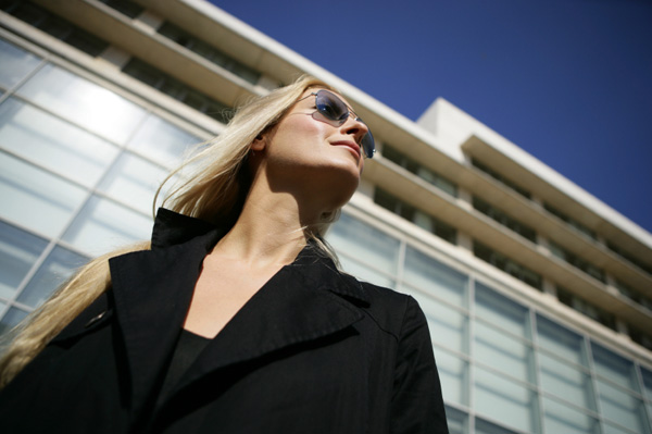 Fashionable business woman