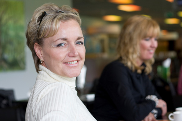 Friendly female boss