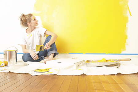 Painting your walls will liven up any room in your home.