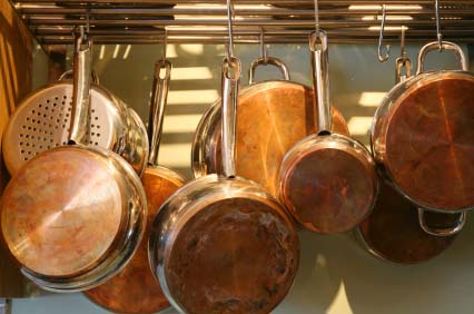 organized pots 