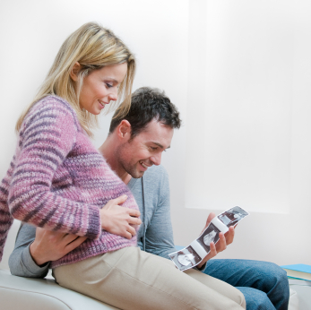 Couple view sonogram