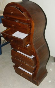 Wavy Wood Drawers Piece from Diggerslist.com