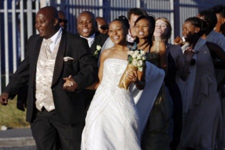 White Wedding is also a road trip movie, as Ayanda's perfect day is 