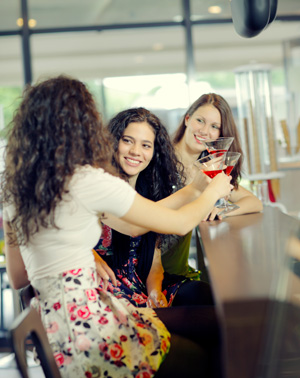 Women having drinks