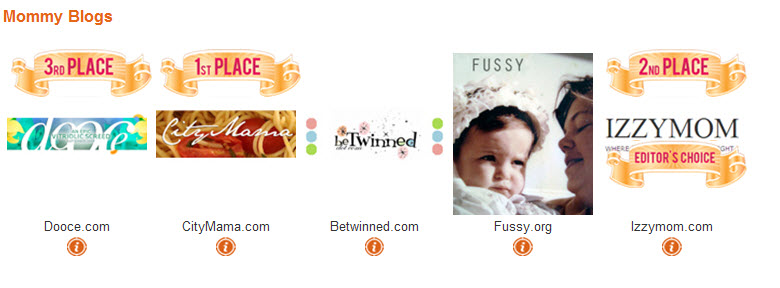 PCA Website Winners: Mommy Blogs