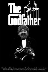 Tiger Woods Cigar Guy Godfather movie poster