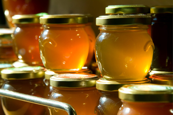 Jars of honey