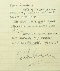 John Lennon letter