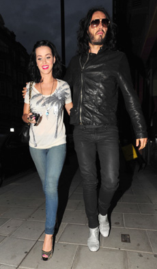 Katy Perry and Russell Brand
