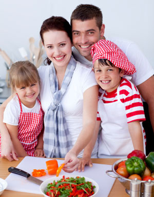 Holiday cooking with the kids