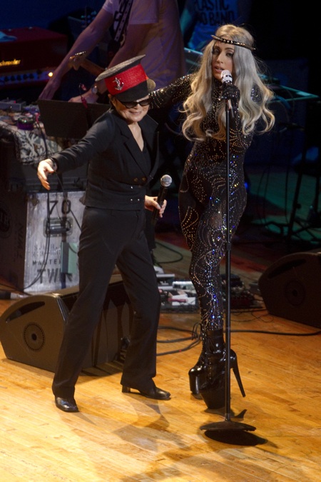 Lady Gaga and Yoko Ono