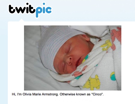 Lance Armstrong baby