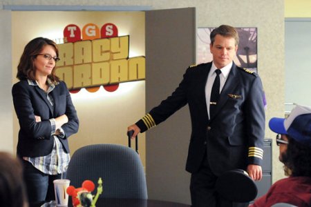 Tina Fey and Matt Damon on 30 Rock