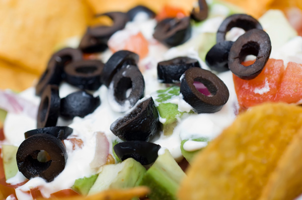 Seven layer bean dip