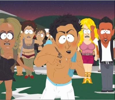 Jersey Shore on South Park. South Park takes on Jersey