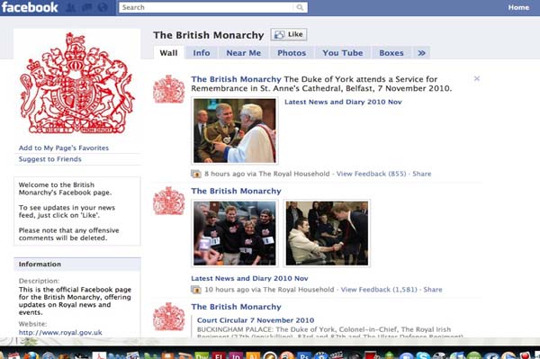 Queen Elizabeth joins Facebook