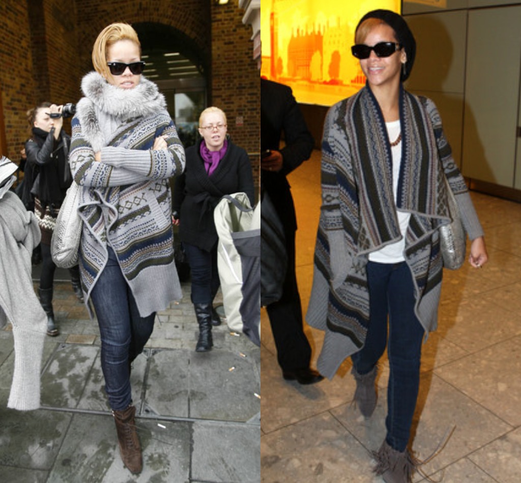 rihanna fair isle sweater