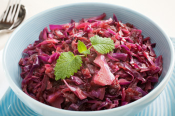 Sauteed cabbage and apples