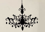 Chandelier Wall Decal - Etsy