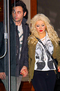 Christina Aguilera and Matt Rutler