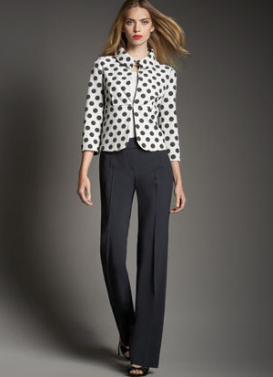 Dotted jersey jacket