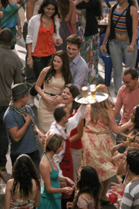 Edward and Bella on set Breaking Dawn