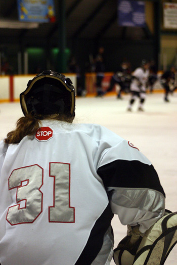 Female goalie