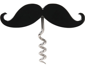 Handlebar Moustache Wine and Bottle Opener