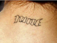 Eva Longoria neck tattoo