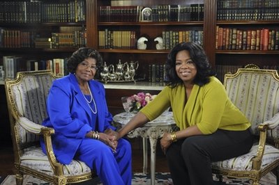 Oprah Winfrey and Katherine Jackson