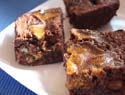 gluten-free dark chocolate pumpkin brownies