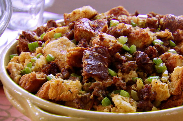 Sausage brioche dressing