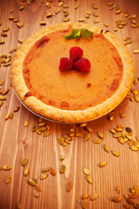 Spiced pumpkin pie