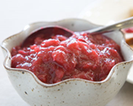 Cranberry sauce with brandy