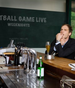 Guy at a sports bar