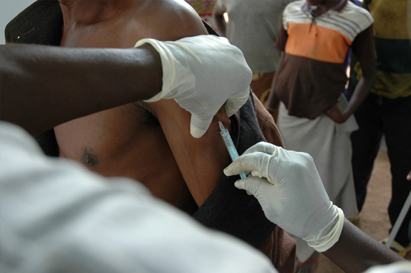 Vaccine clinic in Africa