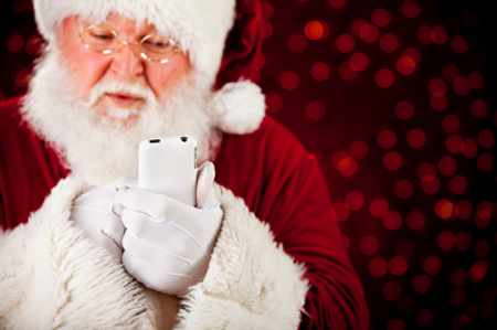 Santa Getting Organized
