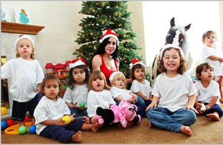 An Octomom family christmas