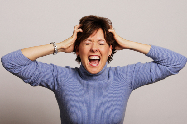 Stressed mom